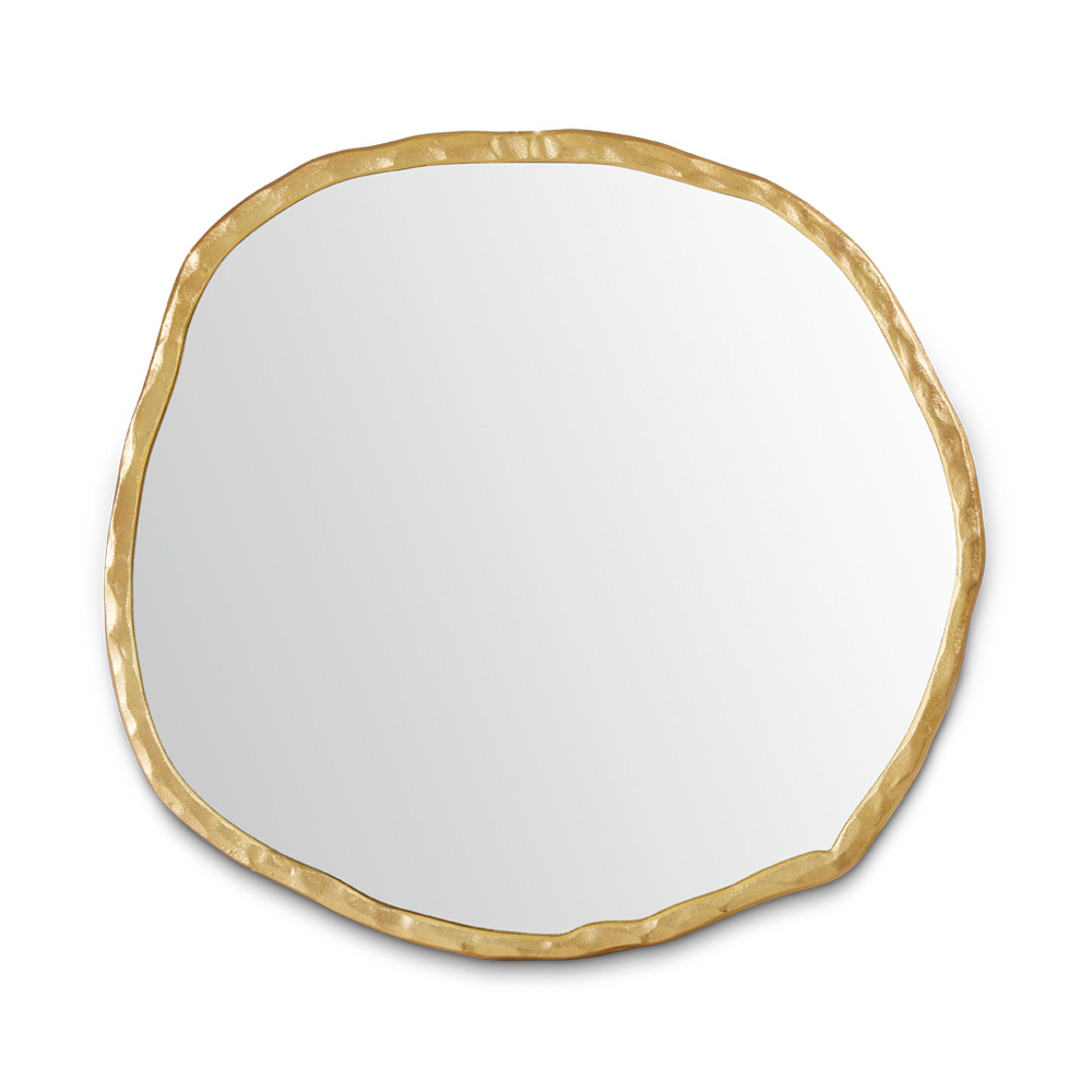 Organic Wall Mirror: Gold